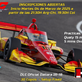 LIGA ARC INDYCAR 2025 S8 RFACTOR 2